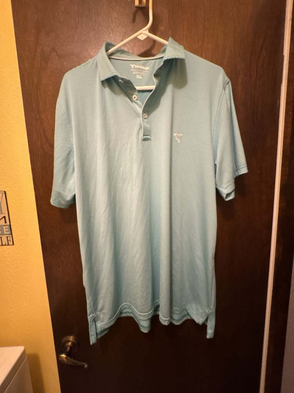 Birddogs Men's Striped Performance Polo Shirt